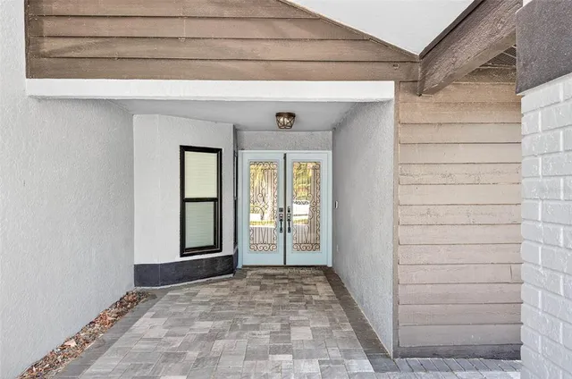 a view of an entryway door