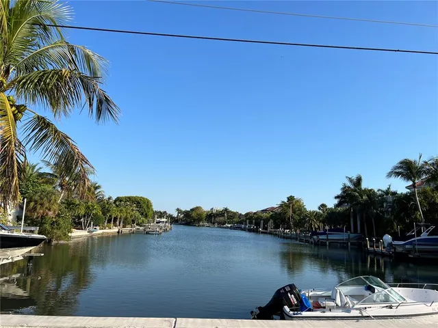 a view of a lake with houses