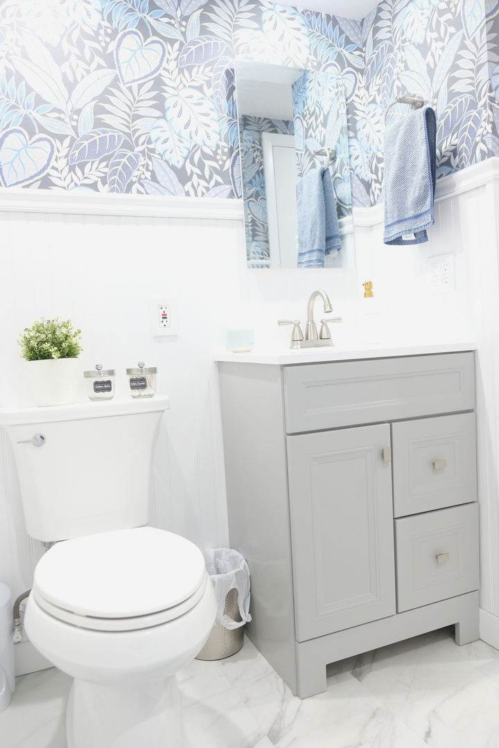 1020 Mitchell Avenue Elmhurst, IL 60126 - Photo 17 of 44 a bathroom with a sink a toilet and vanity