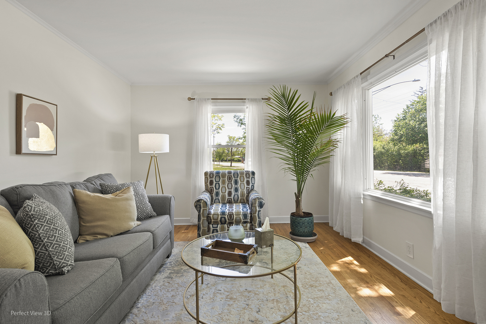 1020 Mitchell Avenue Elmhurst, IL 60126 - Photo 2 of 44 a living room with furniture and a potted plant