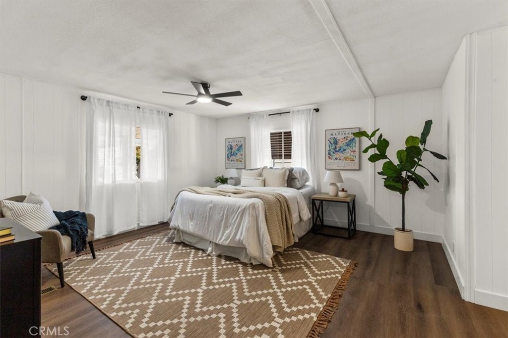 300 North Rampart Street, Unit 127 Orange, CA 92868 - Photo 16 of 37 Master Bedroom of the home at 300 N Rampart St TRAILER 127, Orange, CA. A bright and spacious private retreat