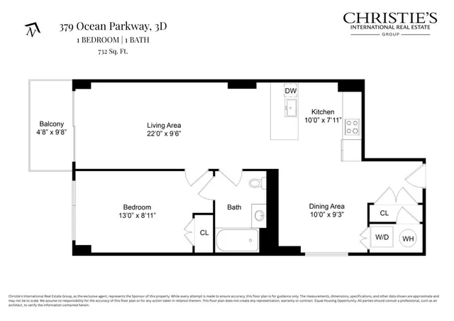 $599,000 | 379 Ocean Parkway, Unit 3D | Kensington