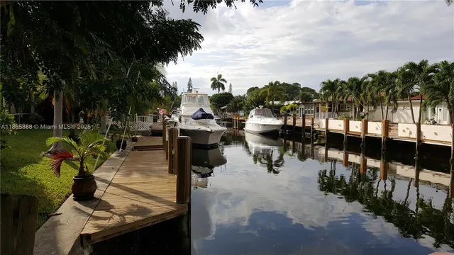 an outdoor space with seating