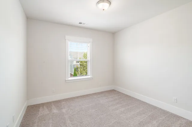 a aerial view of a house with garden