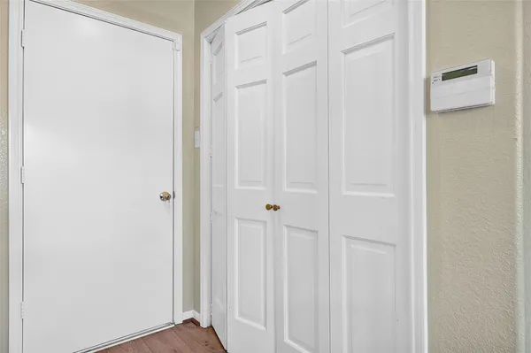 a view of a closet area