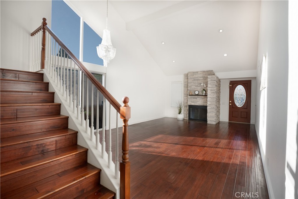 6 Sanderling Irvine, CA 92604 - Photo 5 of 35 a view of entryway and hall with wooden floor