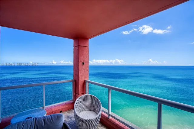 a front view of a building