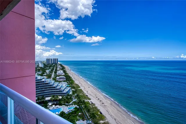 a view of a building with a street view