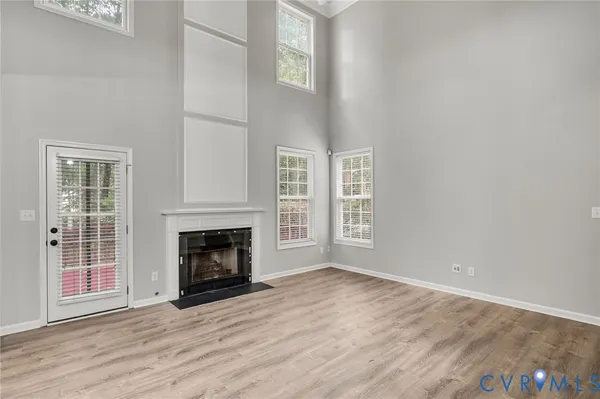 a view of a room with storage space