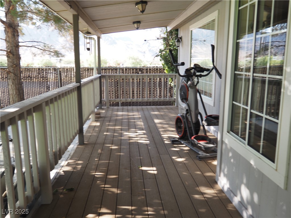3485 Gally Road Pahrump, NV 89060 - Photo 13 of 90 Deck with a mountain view
