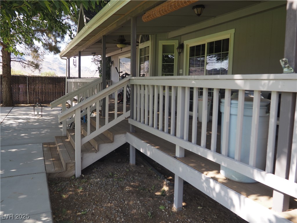 3485 Gally Road Pahrump, NV 89060 - Photo 22 of 90 Wooden deck with stairs