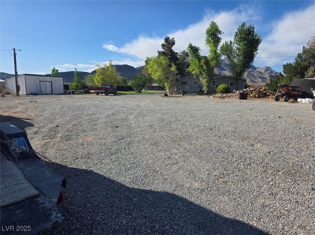 3485 Gally Road Pahrump, NV 89060 - Photo 87 of 90 View of yard featuring a mountain view
