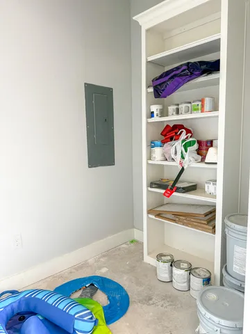 a view of a swimming pool with an ocean view