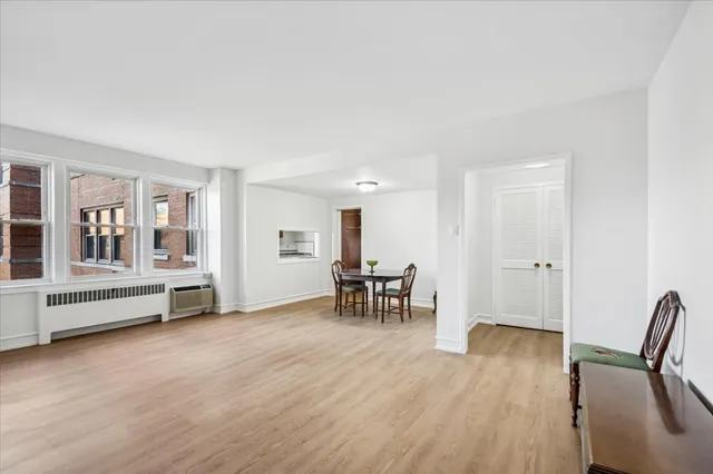 a view of a livingroom with furniture and a furniture