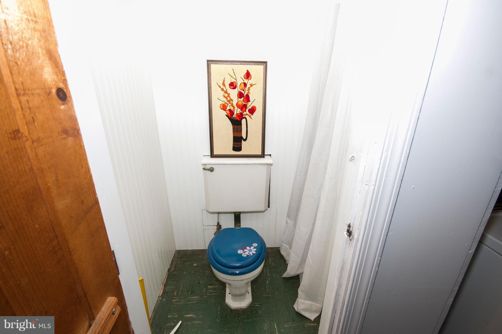 1809 Glen Ridge Road Towson, MD 21286 - Photo 26 of 30 a bathroom with a toilet and a shower curtain