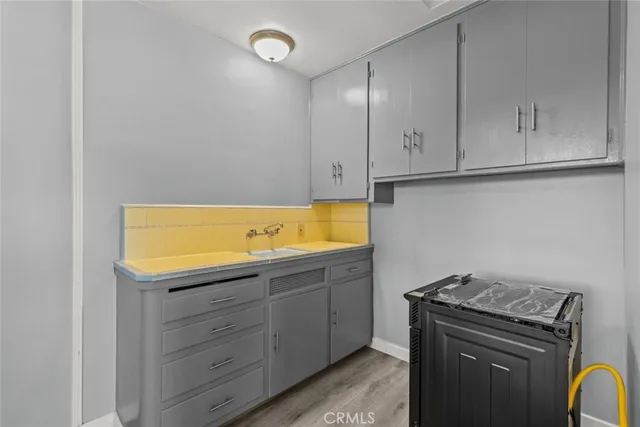 a room with storage and utility