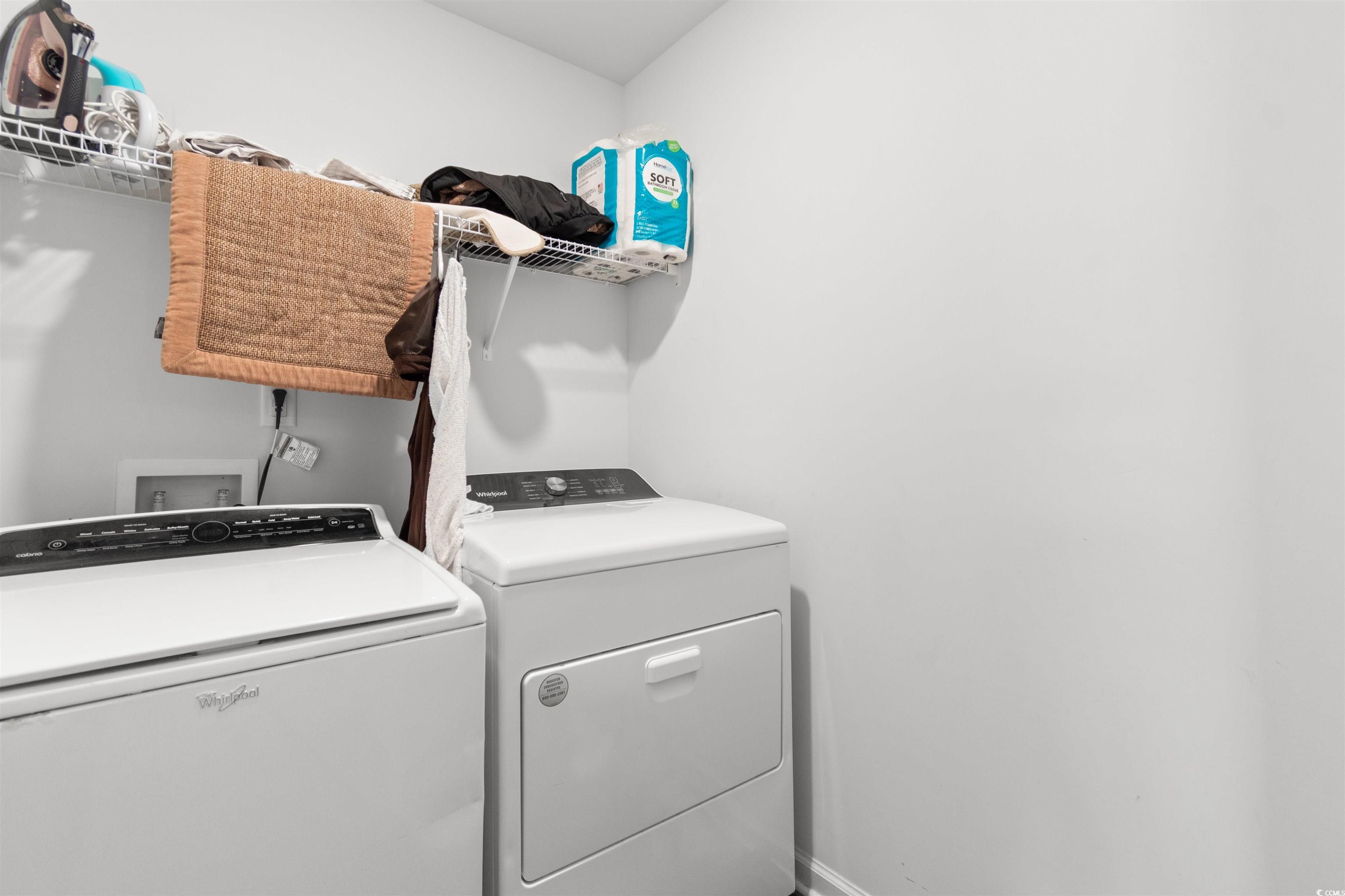 430 Stevia Court Conway, SC 29526 - Photo 17 of 40 Washroom with washing machine and dryer and baseboards