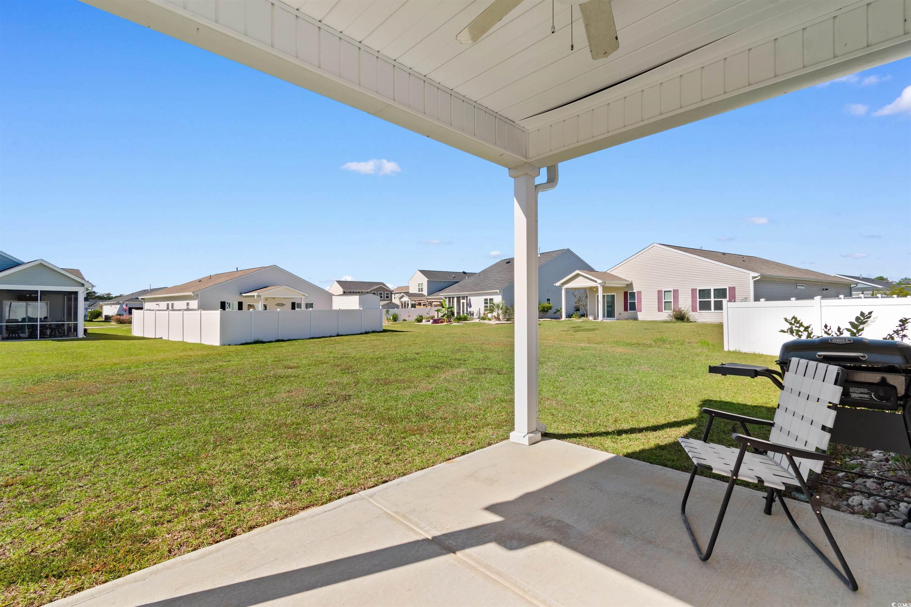 430 Stevia Court Conway, SC 29526 - Photo 33 of 40 View of patio with a residential view and ceiling fan