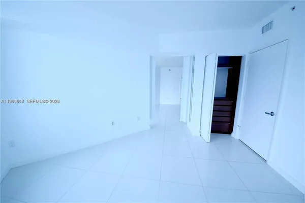 a view of a livingroom with an empty space