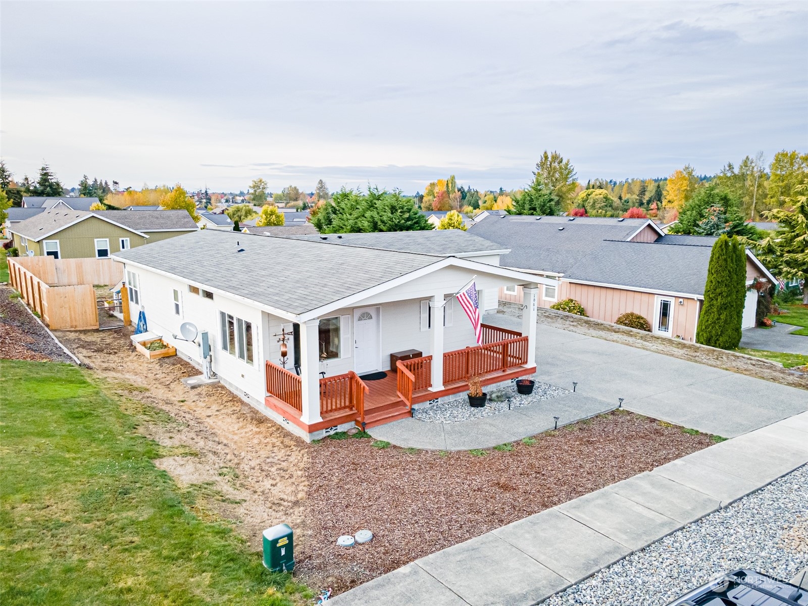 1061 Elk Loop Sequim, WA 98382 - Photo 6 of 26 an aerial view of a house with a big yard