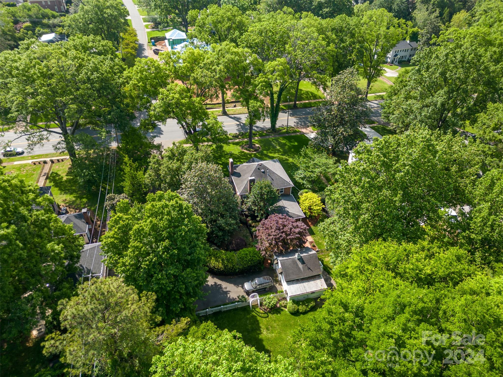 1900 South Wendover Road Charlotte, NC 28211 - Photo 38 of 38 an aerial view of a house with a yard