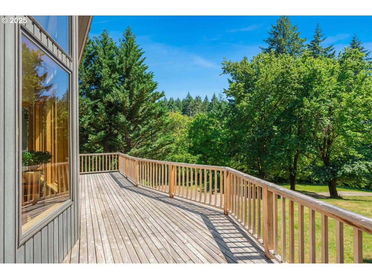 22500 Northwest Pihl Road Banks, OR 97106 - Photo 45 of 47 a view of balcony with wooden floor and fence
