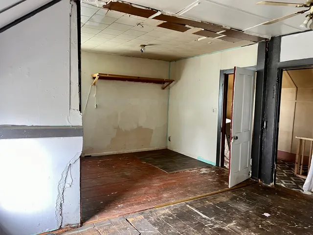 a view of an empty room