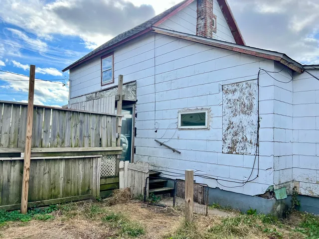 a backyard of a house
