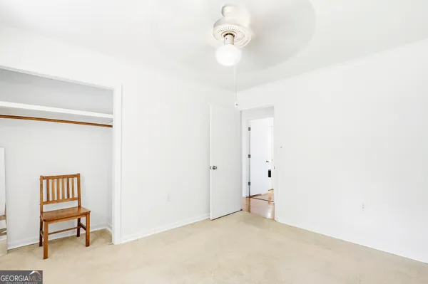 a view of an empty room