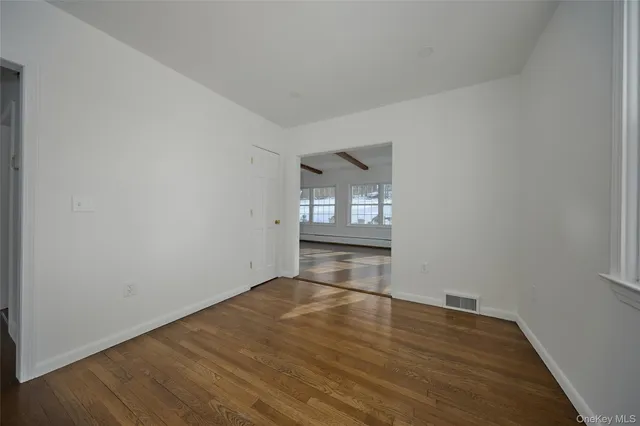 wooden floor in an empty room