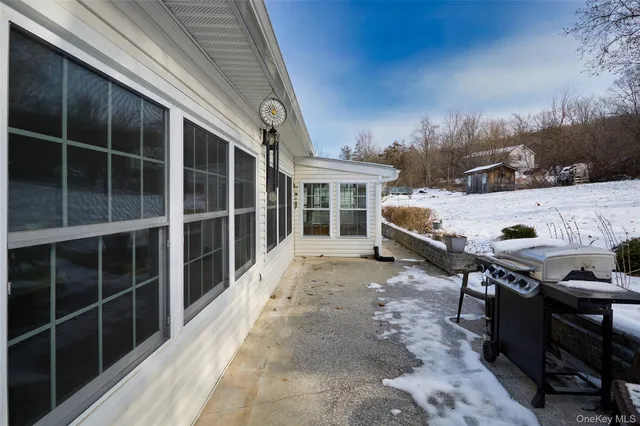 a house view with a backyard space