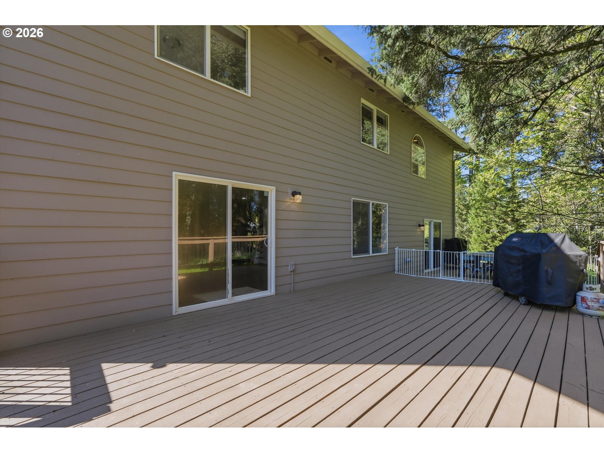 23032 Northeast Hagey Road Dundee, OR 97115 - Photo 30 of 42 a view of backyard with deck and wooden floor