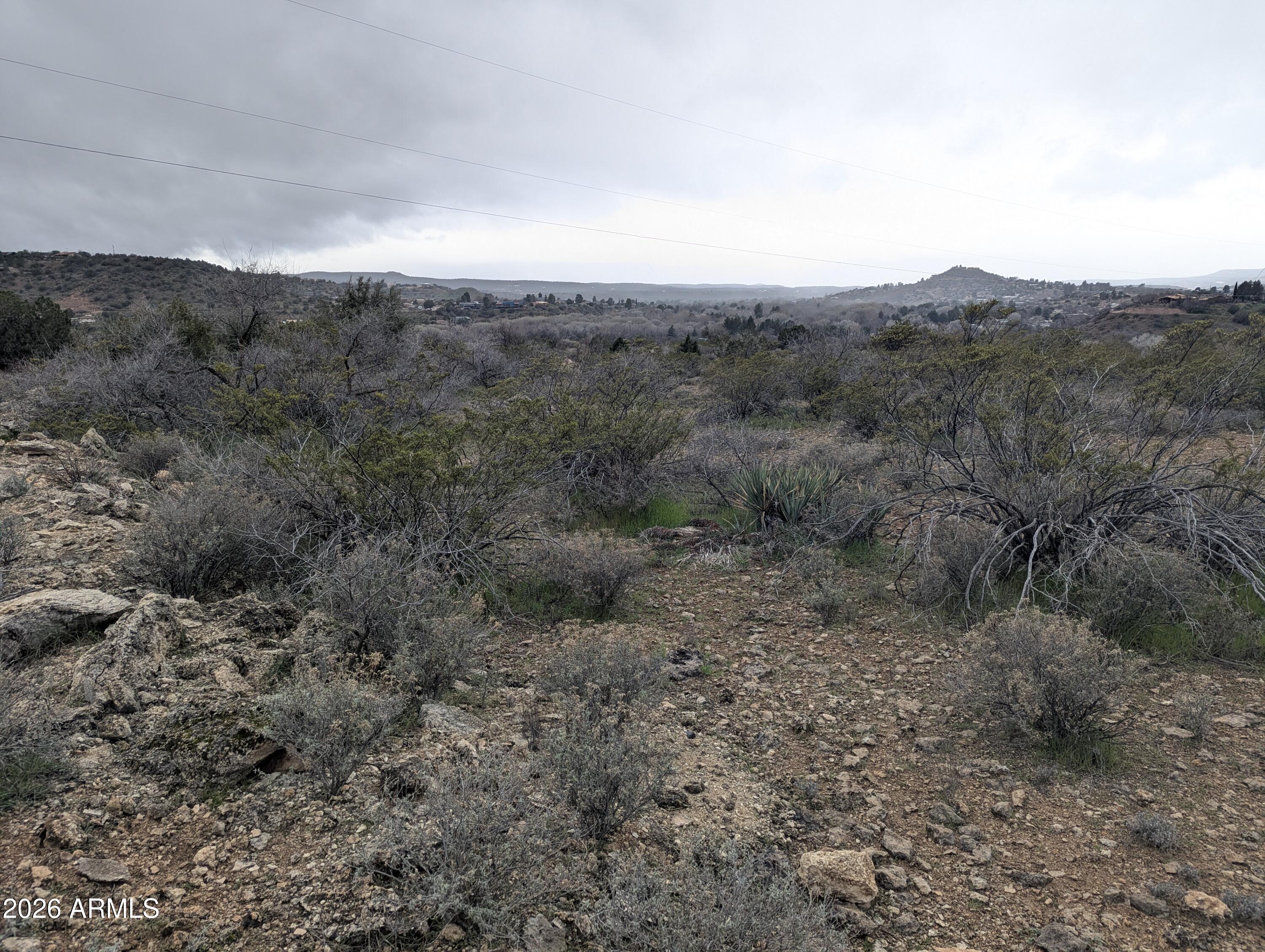 a view of a dry field covered with fog