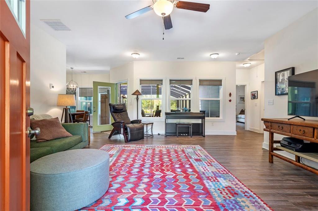 225 Hamrick Road Bremen, GA 30110 - Photo 7 of 61 a living room with furniture and a fireplace