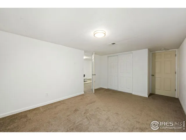 a view of an empty room