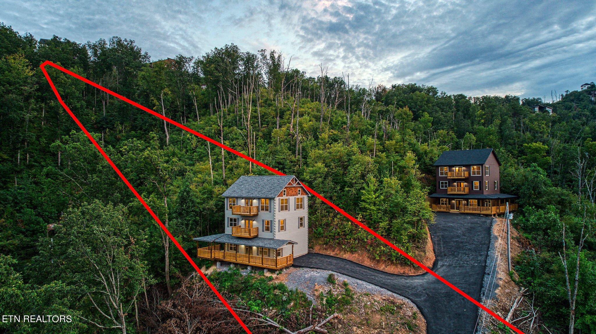 914 Crooked Ridge Road Gatlinburg, TN 37738 - Photo 56 of 57 DJI_0214lines