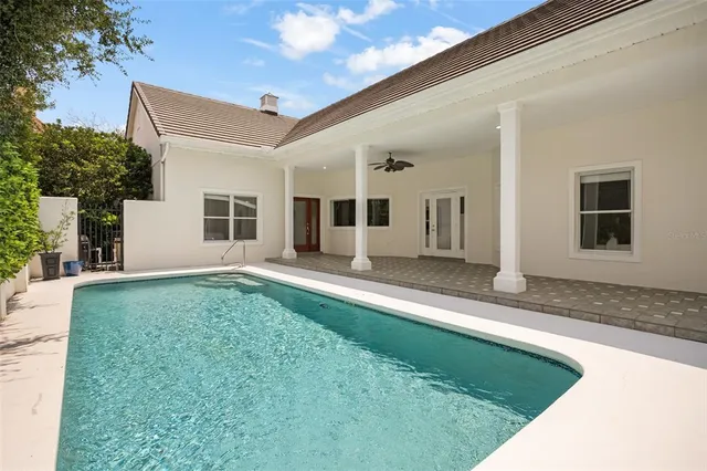 a view of a hallway with a elevator