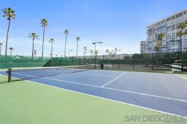 a view of a tennis court