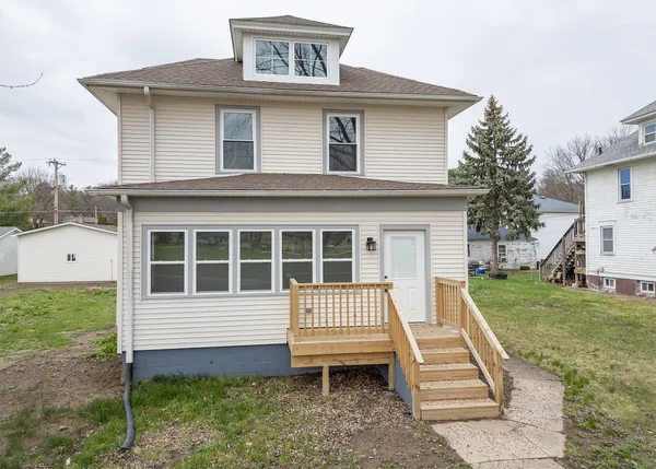 a house view with a garden space