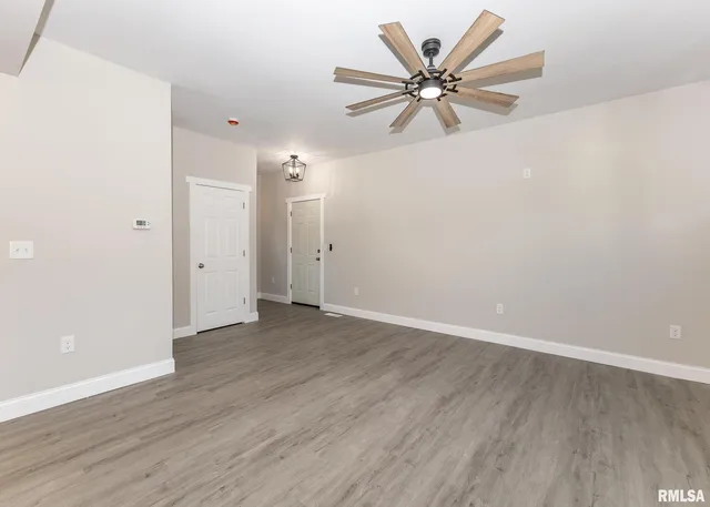 a view of a kitchen and a window
