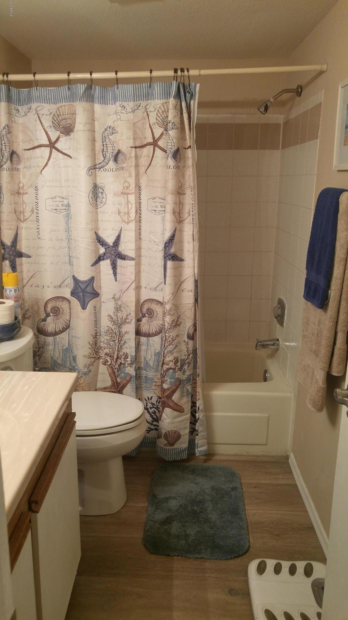 1340 North Recker Road, Unit 219 Mesa, AZ 85205 - Photo 35 of 41 a bathroom with a sink a toilet and shower