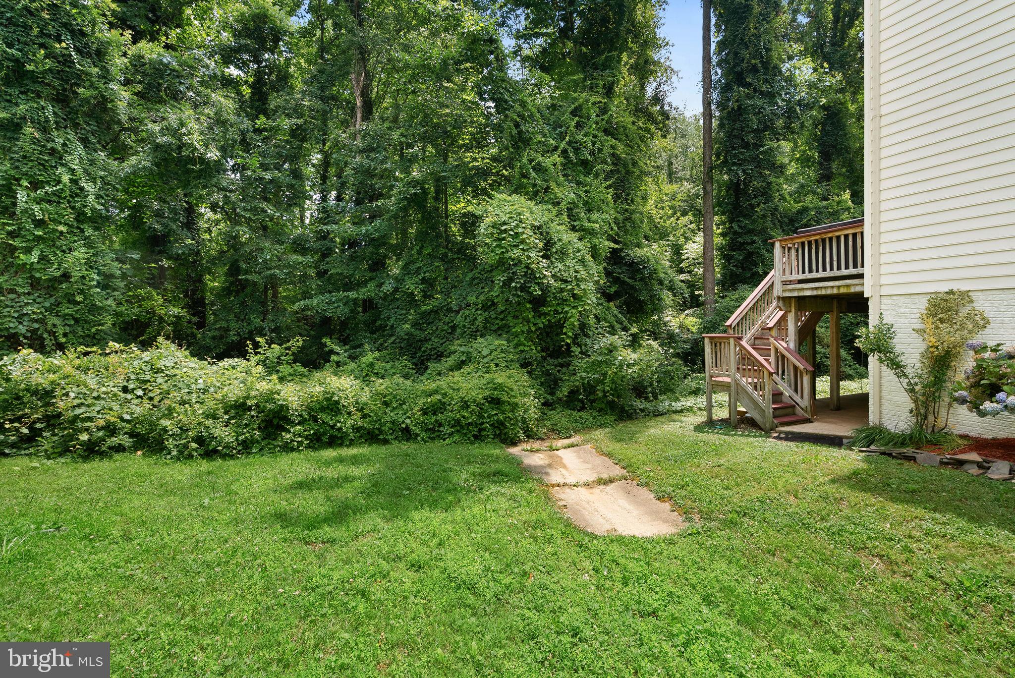 7214 Calamo Street Springfield, VA 22150 - Photo 74 of 77 Backyard with lawn and trees