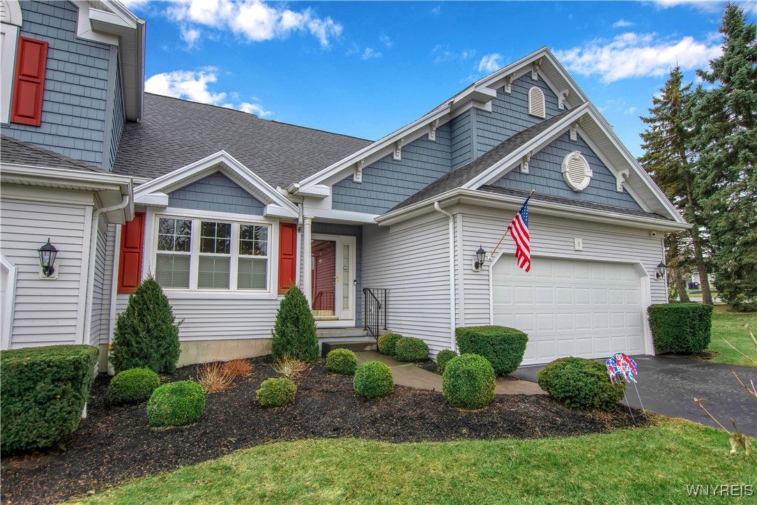 2850 Amsdell Road, Unit 1 Hamburg, NY 14075 - Photo 43 of 50 Close up of front vinyl sided townhouse w/covered