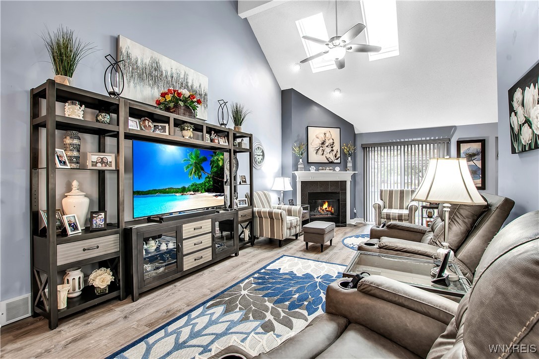 2850 Amsdell Road, Unit 1 Hamburg, NY 14075 - Photo 5 of 50 LR w/luxury vinyl flrs, skylit vaulted ceiling + f