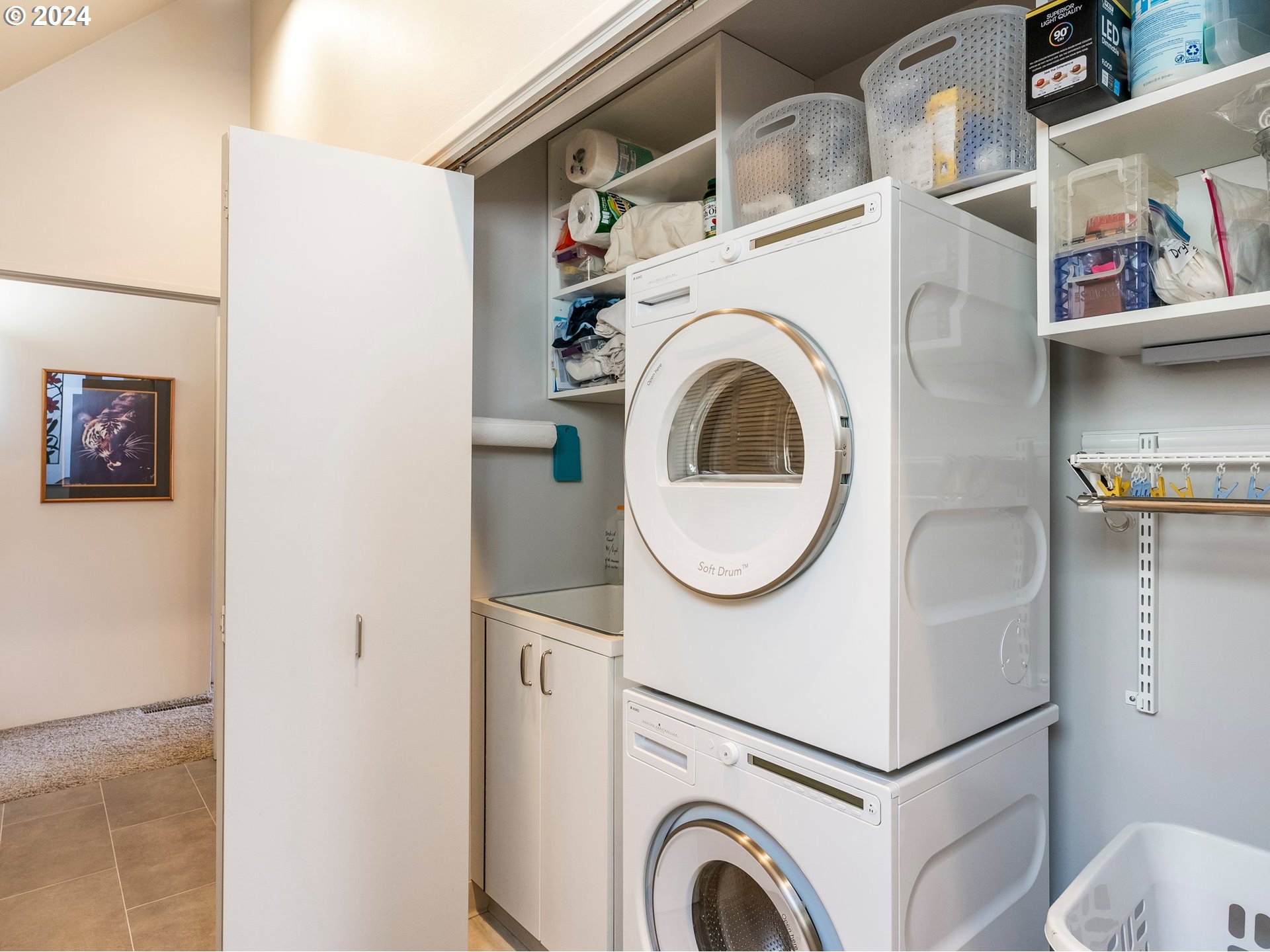 222 Southeast Spokane Street, Unit 3 Portland, OR 97202 - Photo 34 of 47 a utility room with dryer and washer