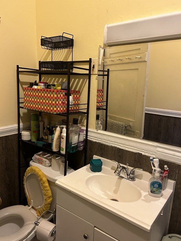 61 Forest Street Boston, MA 02119 - Photo 16 of 36 a bathroom with a sink and a mirror