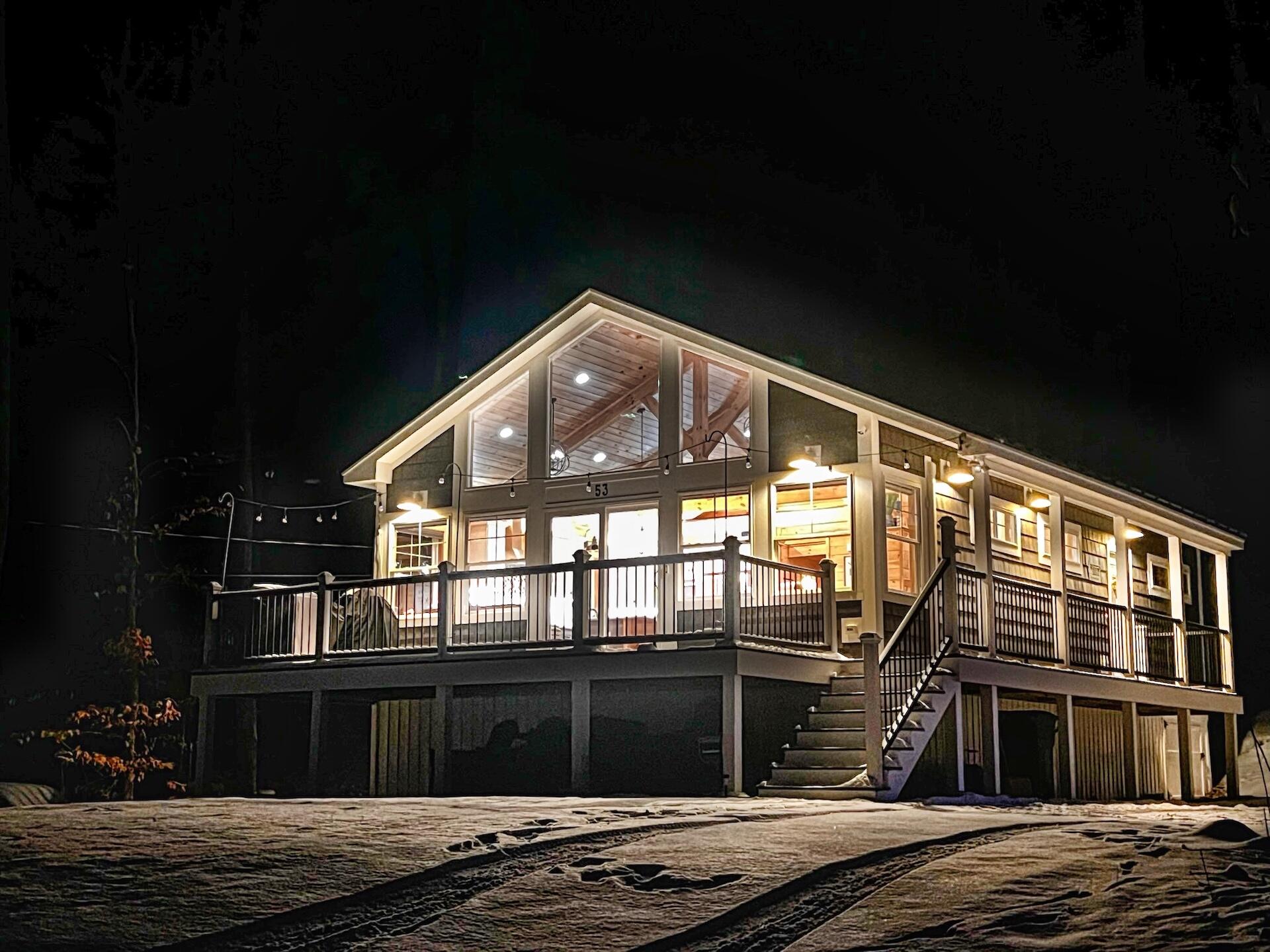 53 Qualey Road Gray, ME 04039 - Photo 3 of 24 Exterior Night