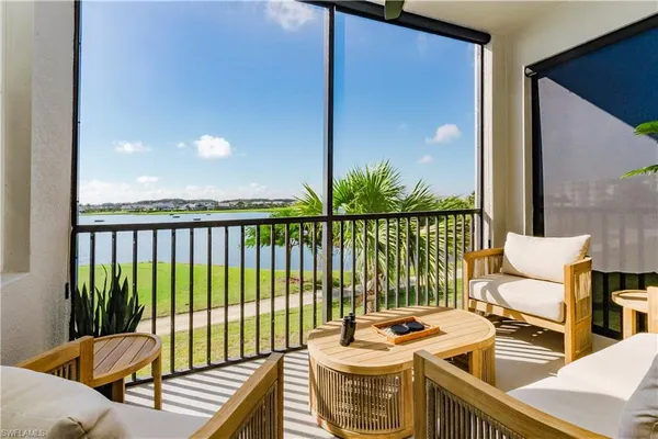 a outdoor living space with patio furniture