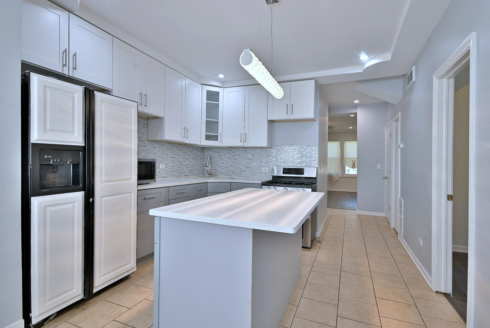 5125 South Elizabeth Street Chicago, IL 60609 - Photo 48 of 61 a kitchen with stainless steel appliances granite countertop refrigerator sink and cabinets