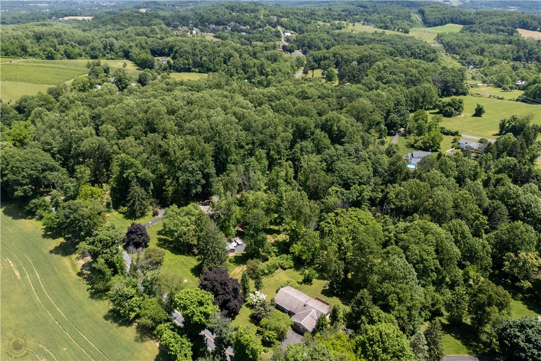 5311 Macungie Mountain Road Macungie, PA 18062 - Photo 51 of 56 An aerial perspective reveals a vast, tree-lined landscape with a secluded residence nestled within the natural surroundings.